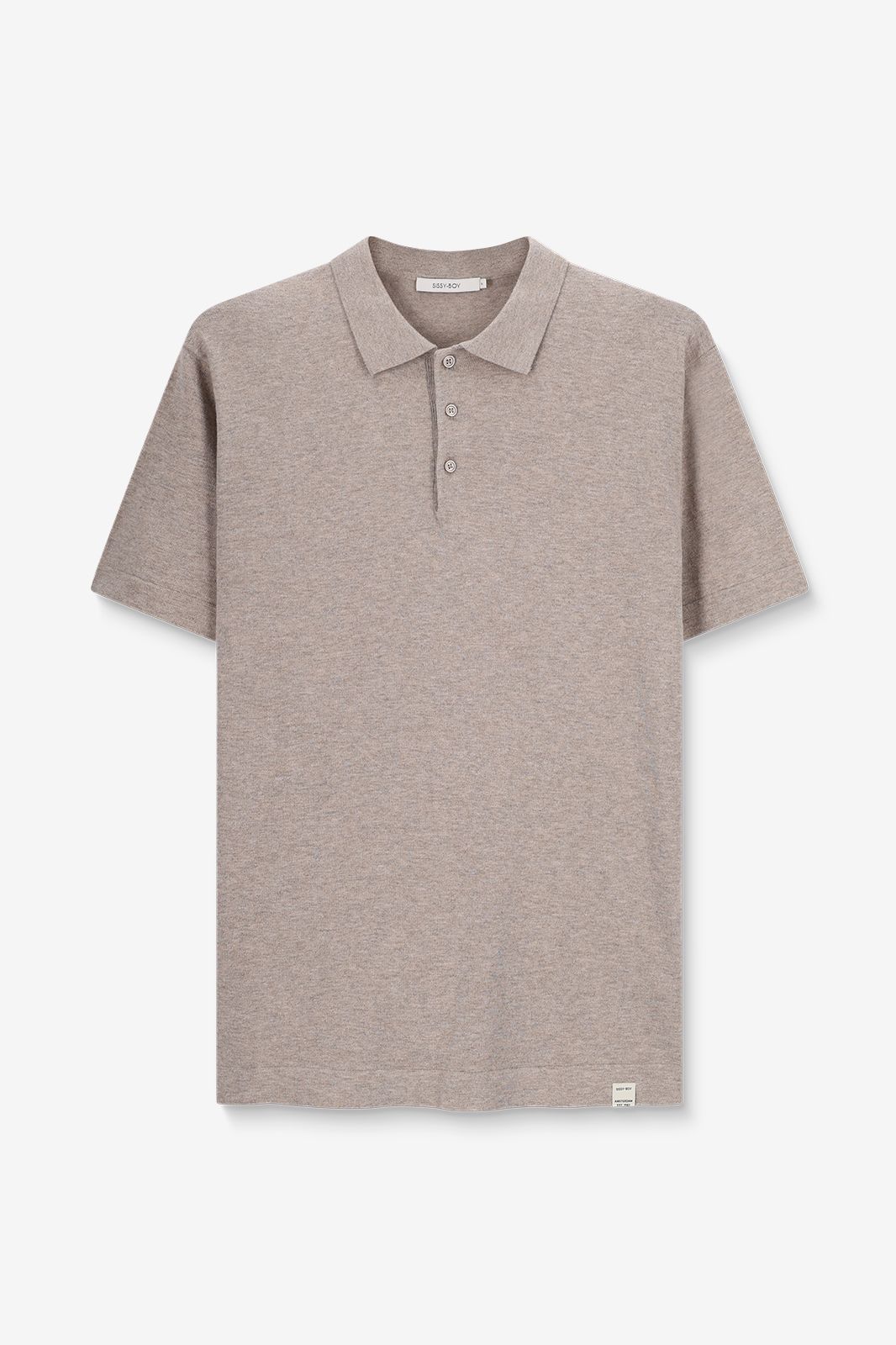 Strick-Polo - hellbraun