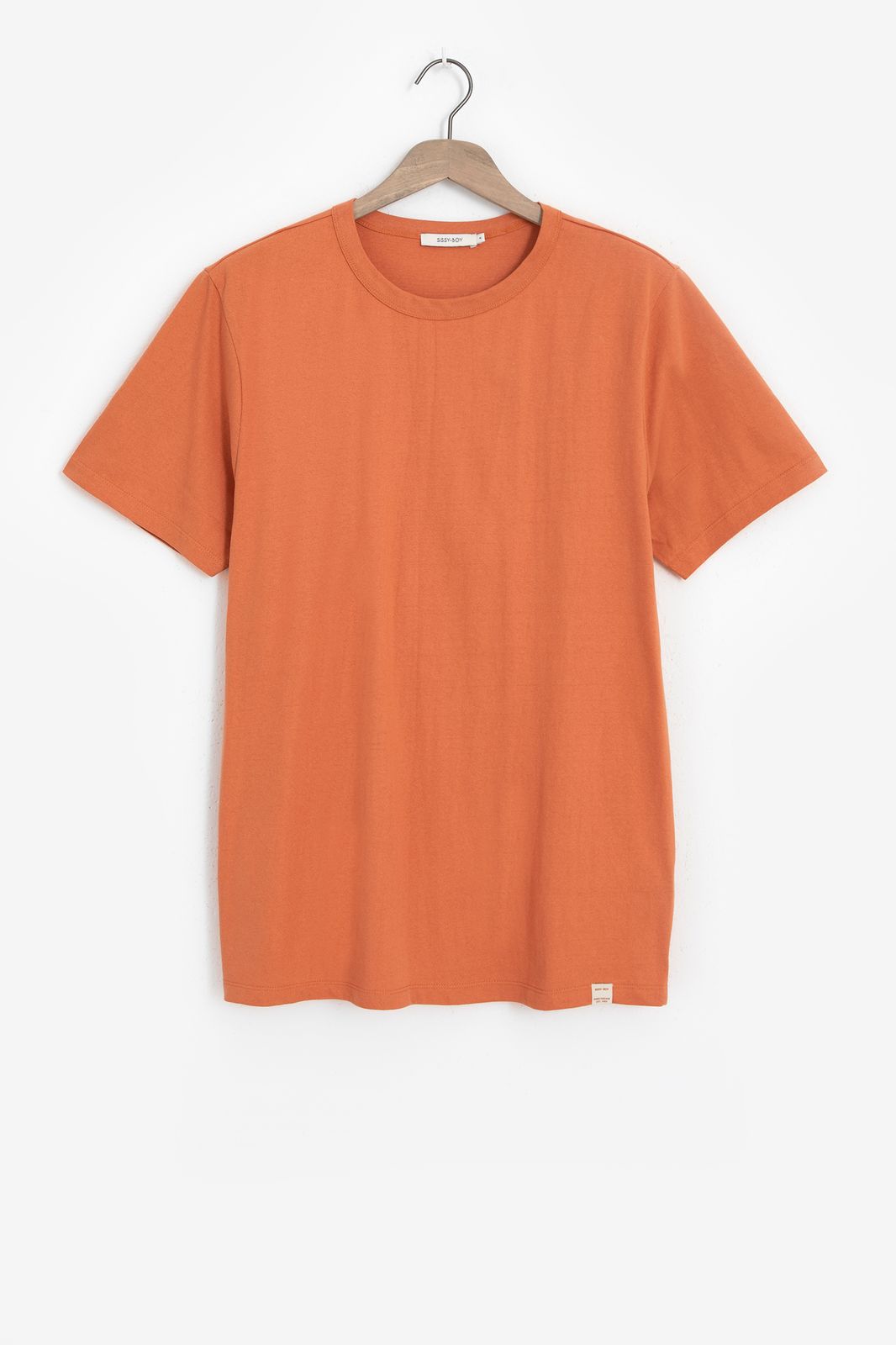 Basic-Shirt aus Baumwolle - orange