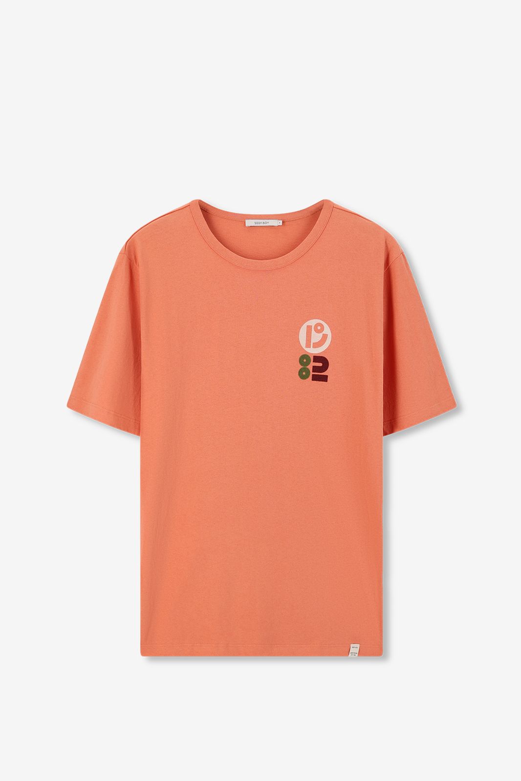 T-Shirt mit Artwork - orange