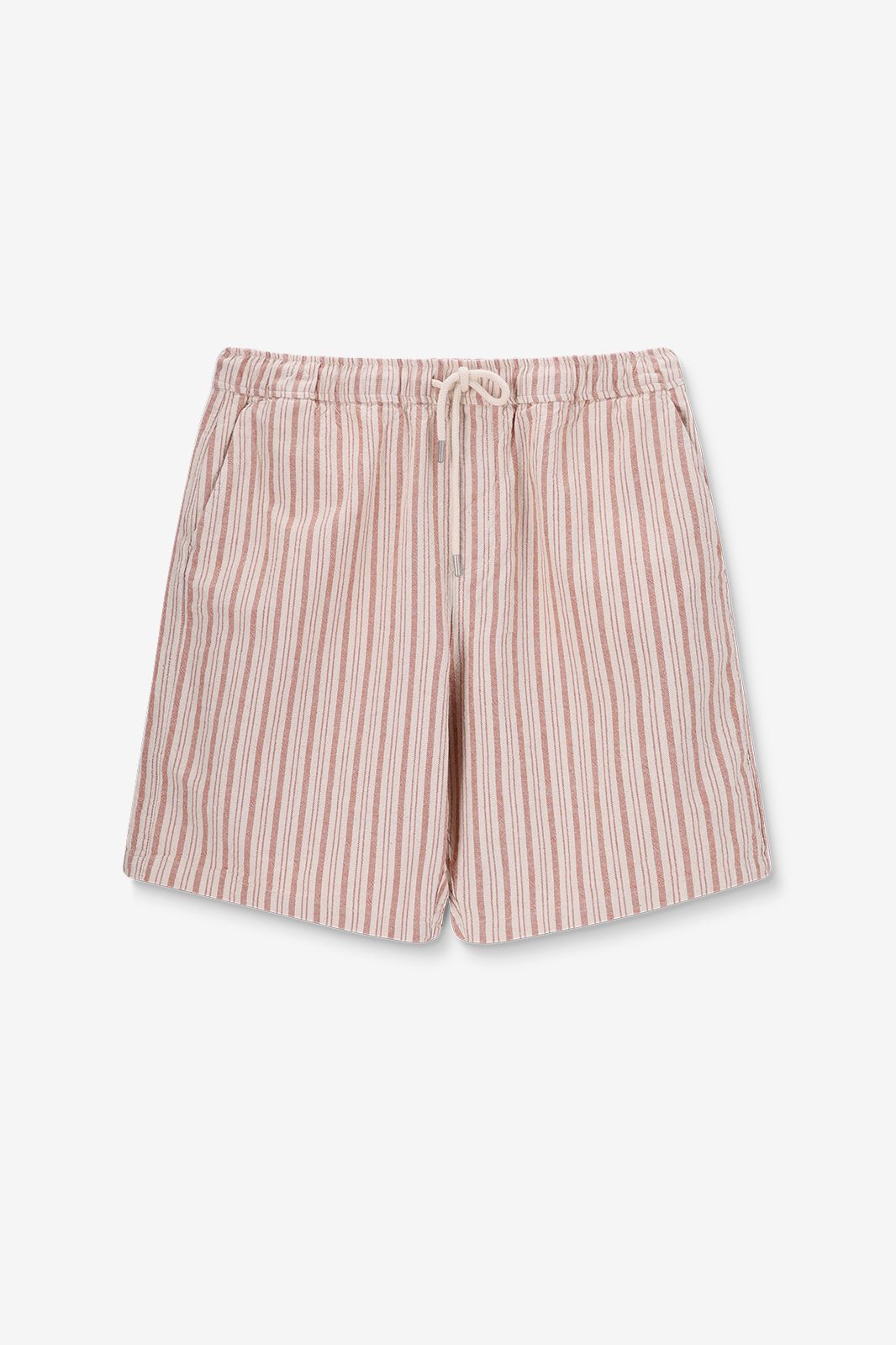Gestreifte Shorts - orange