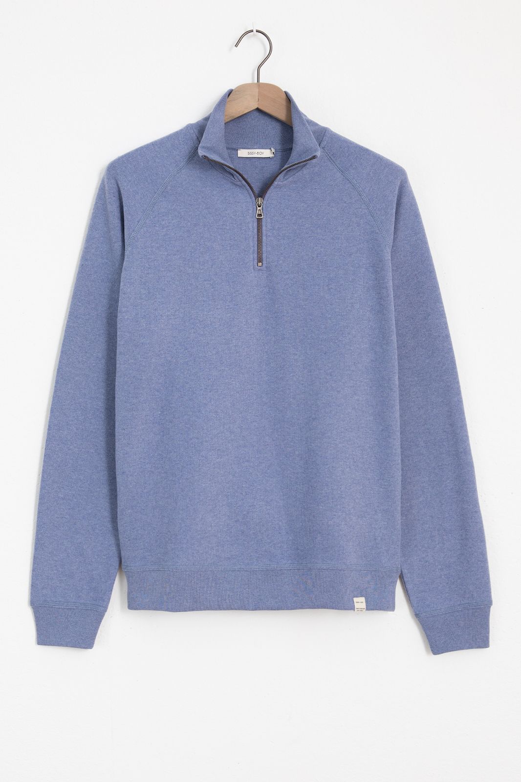 Sweater mit Reißverschluss - blau