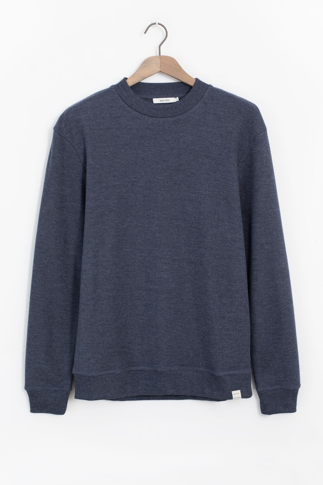 Baumwoll-Sweater - dunkelblau