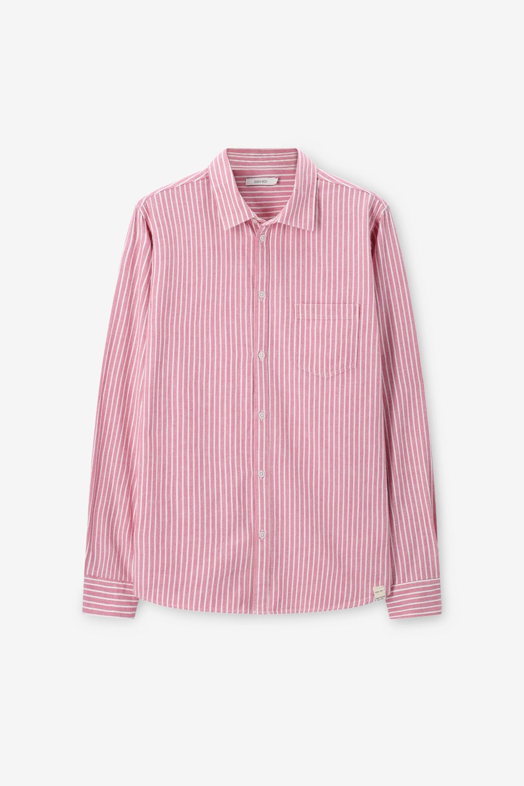 Gestreiftes Hemd - rosa