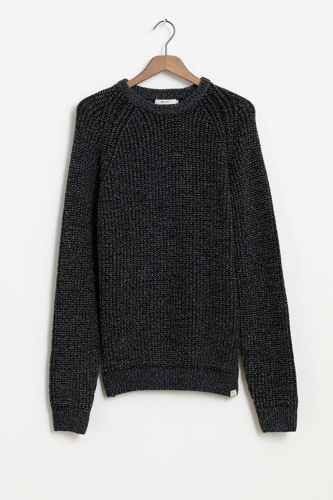 Baumwoll-Pullover - schwarz