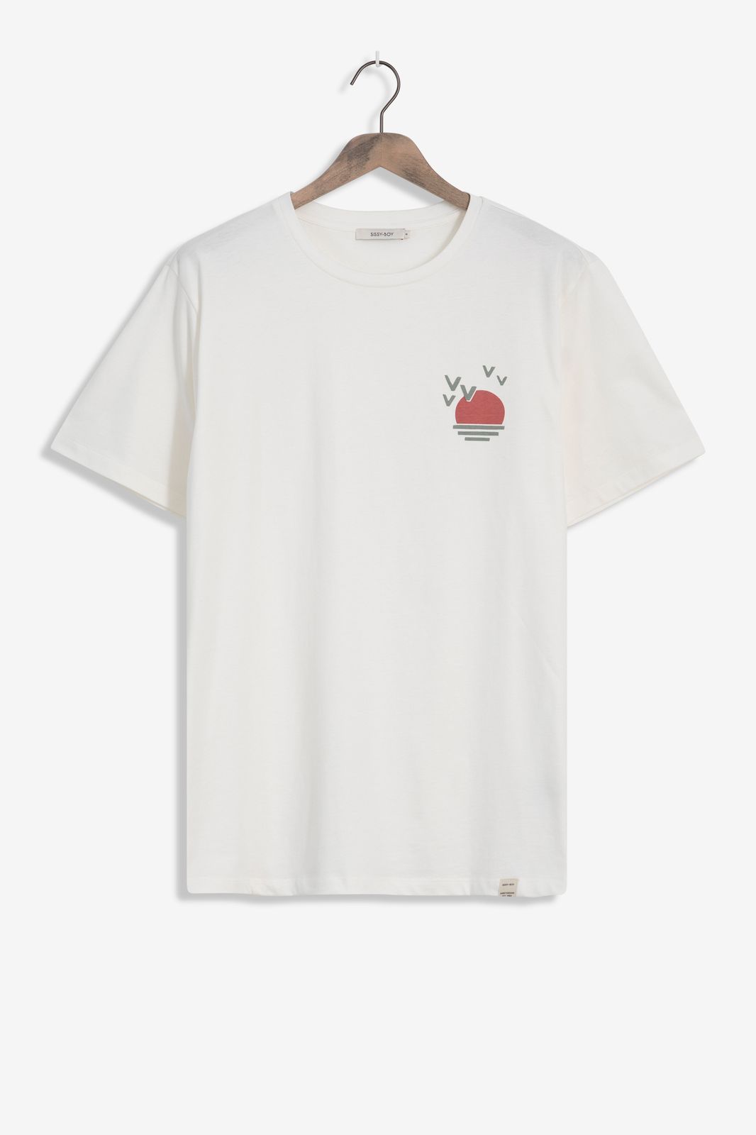 T-Shirt mit Print auf dem Rücken - weiß