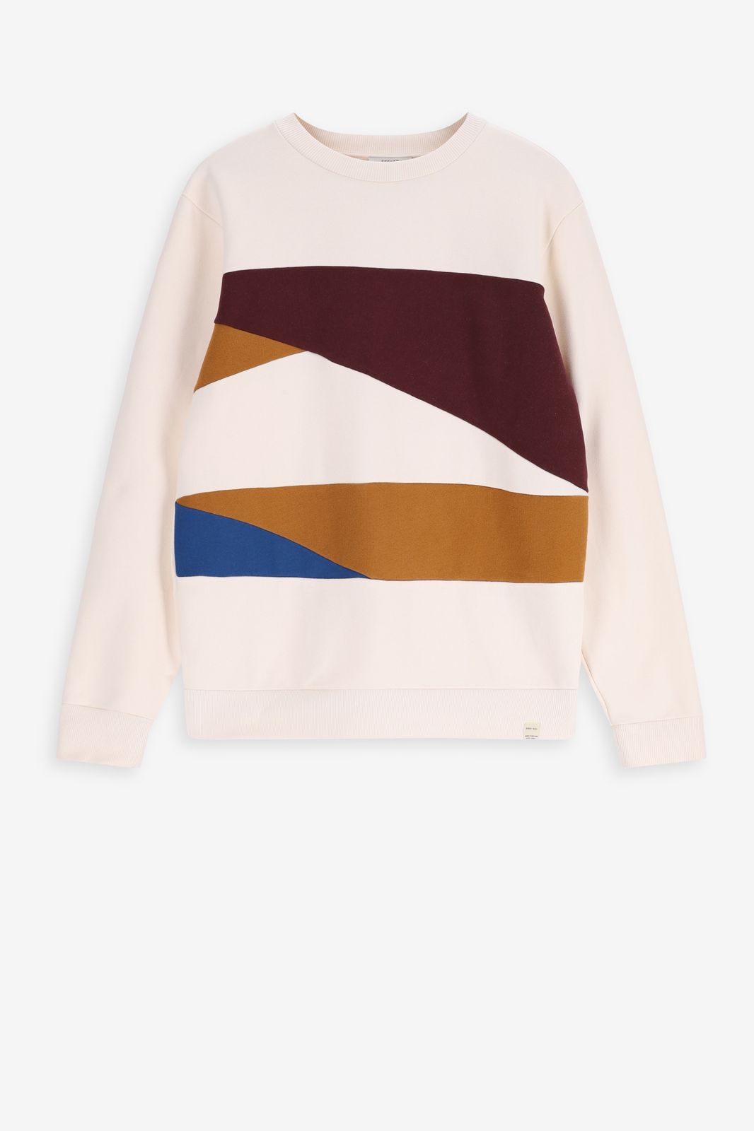 Sweater in Colorblocking-Optik - weiß