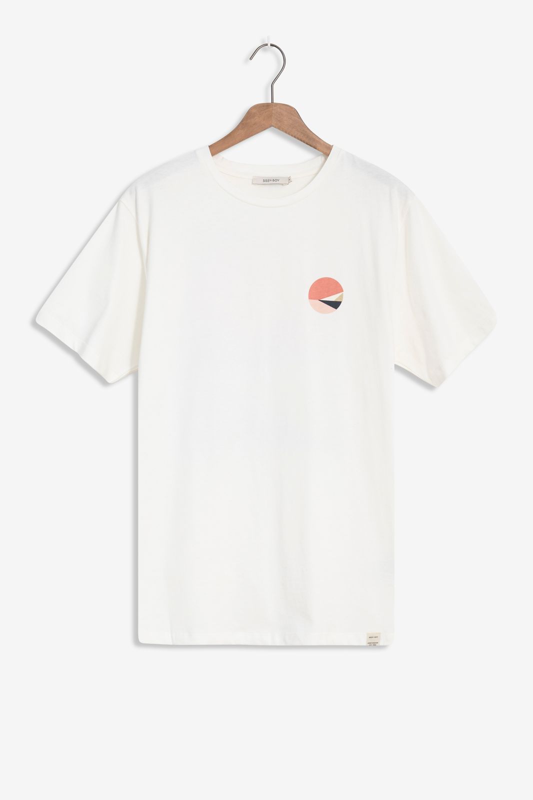 T-shirt coton avec imprimé graphique - blanc