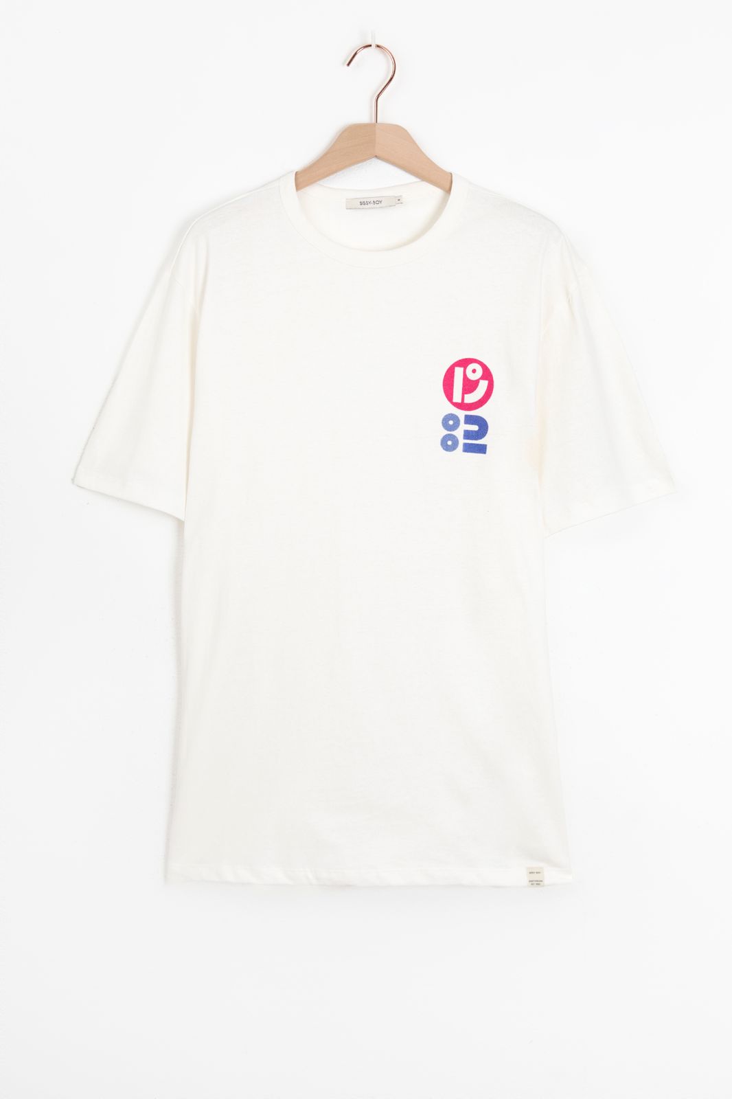 T-shirt en coton avec illustration - blanc