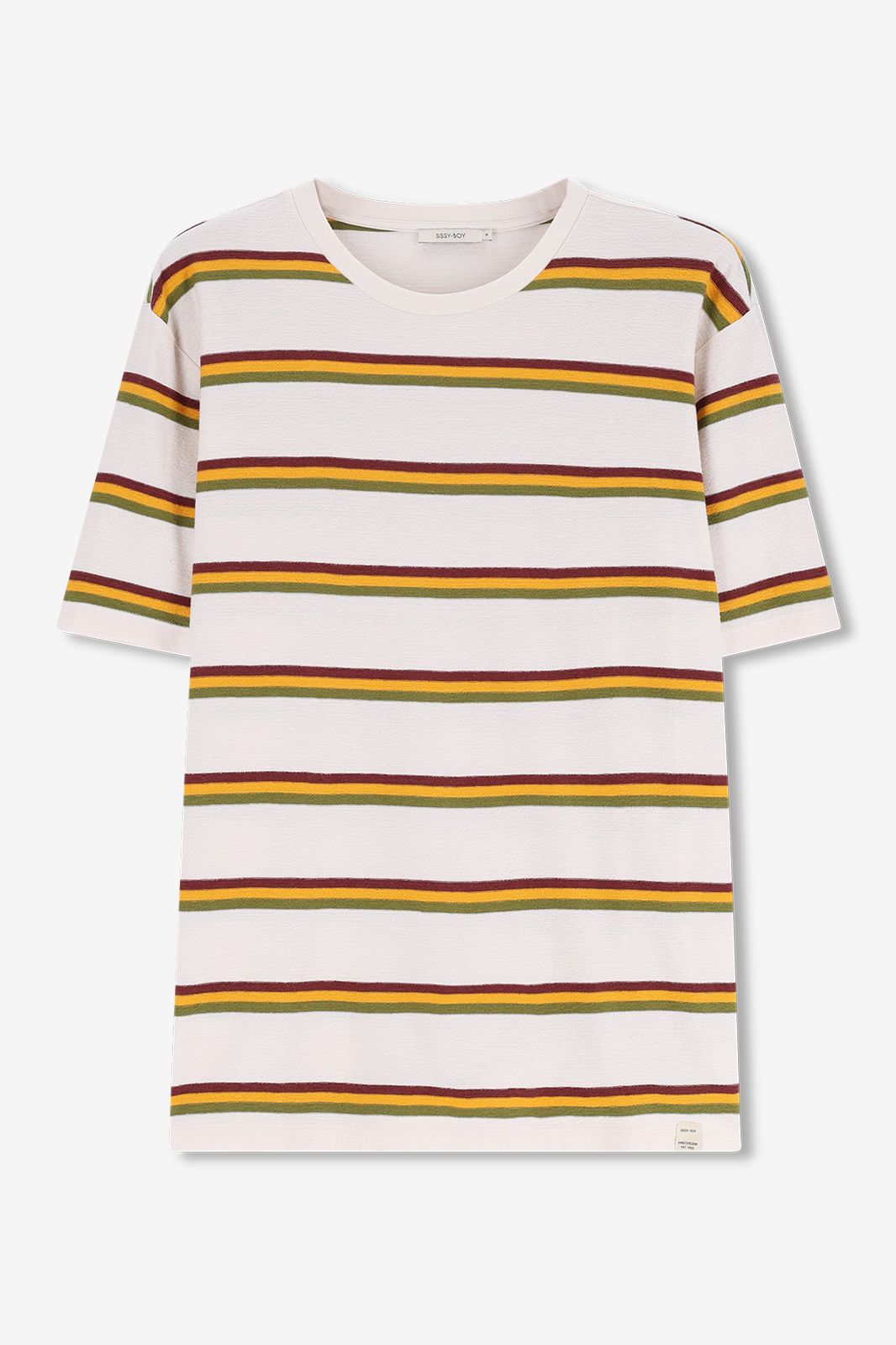 T-shirt à rayures - blanc