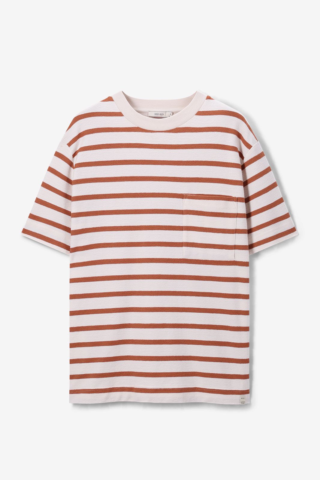 T-shirt rayé - blanc