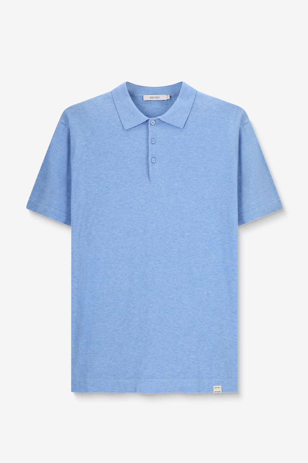 Polo tricoté - bleu