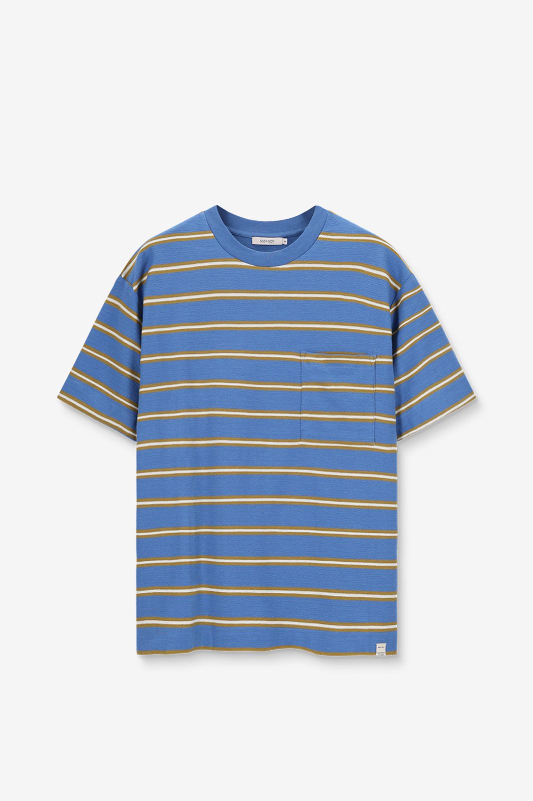 T-shirt rayé - bleu