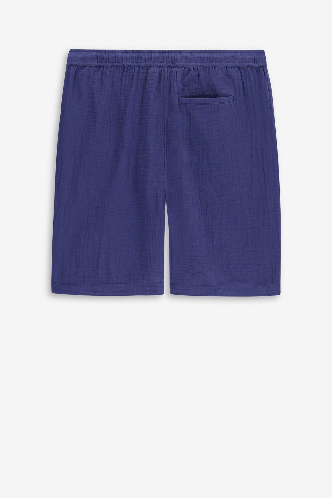 Short en mousseline - bleu foncé