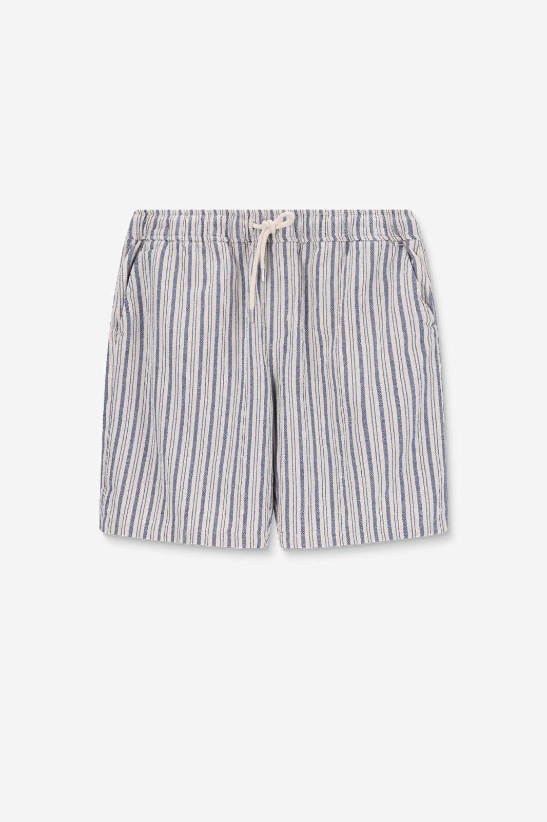 Short à rayures - bleu foncé