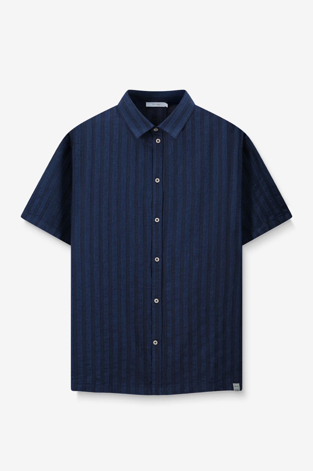 Chemise rayée - bleu foncé