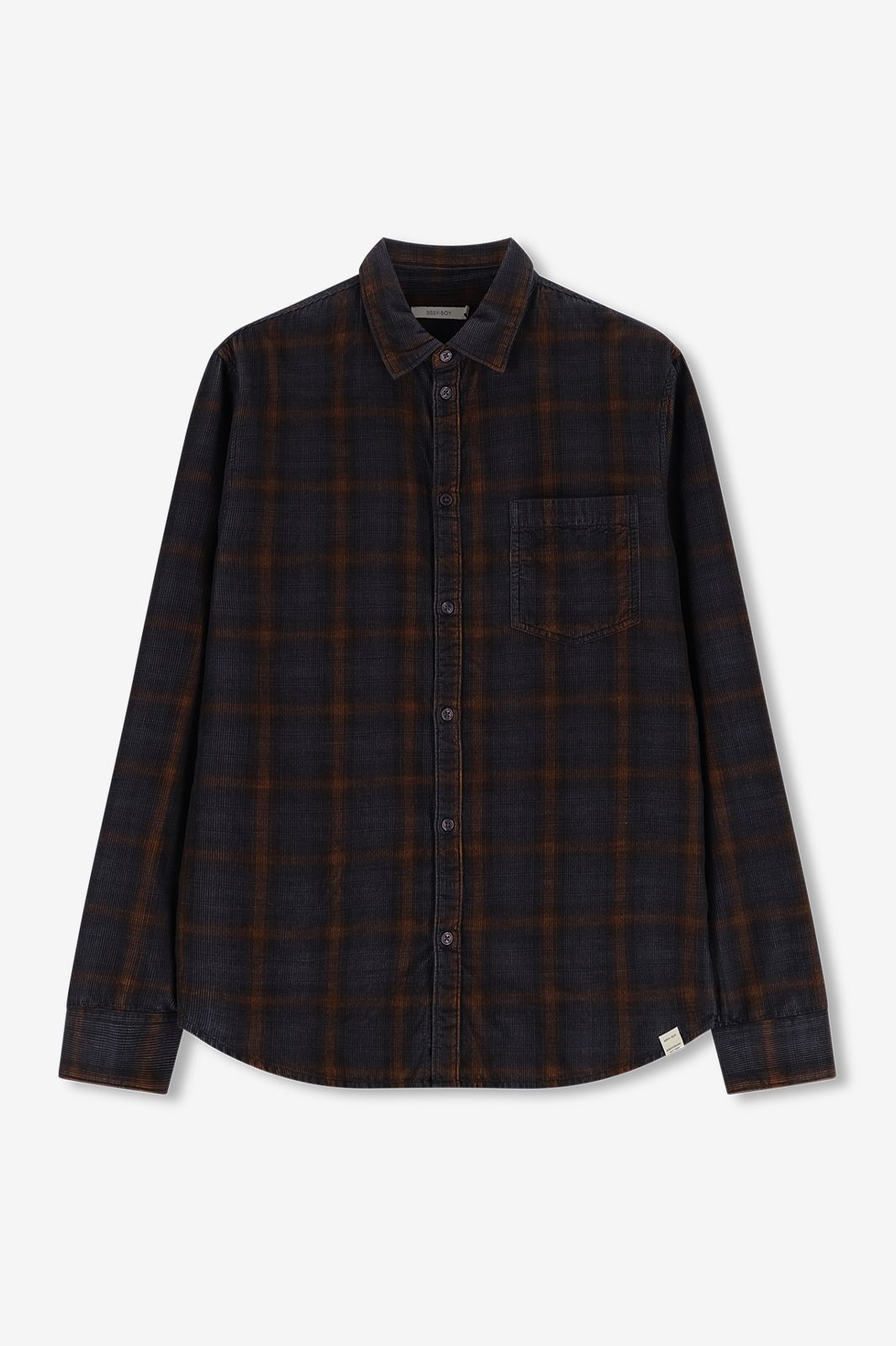 Chemise à carreaux - gris foncé
