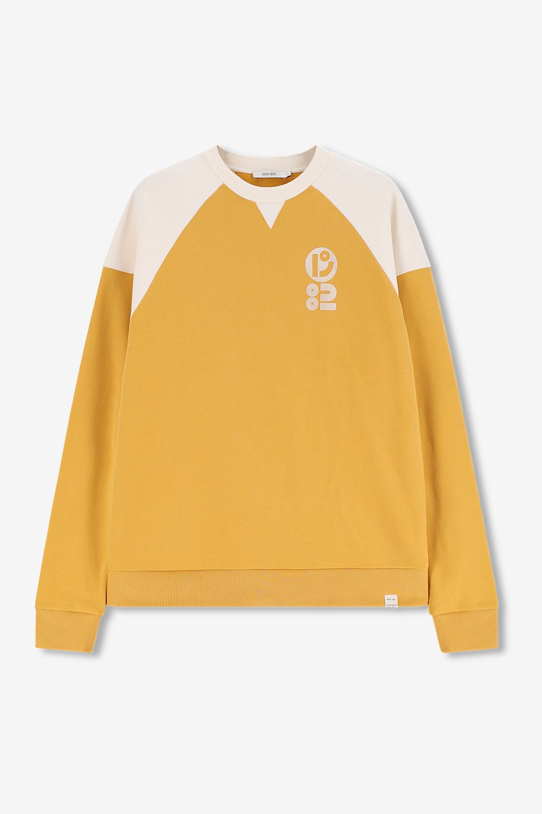 Sweat avec illustration - jaune foncé