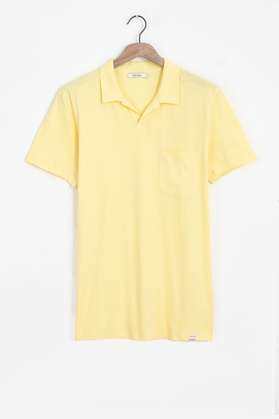 Polo en coton - jaune clair