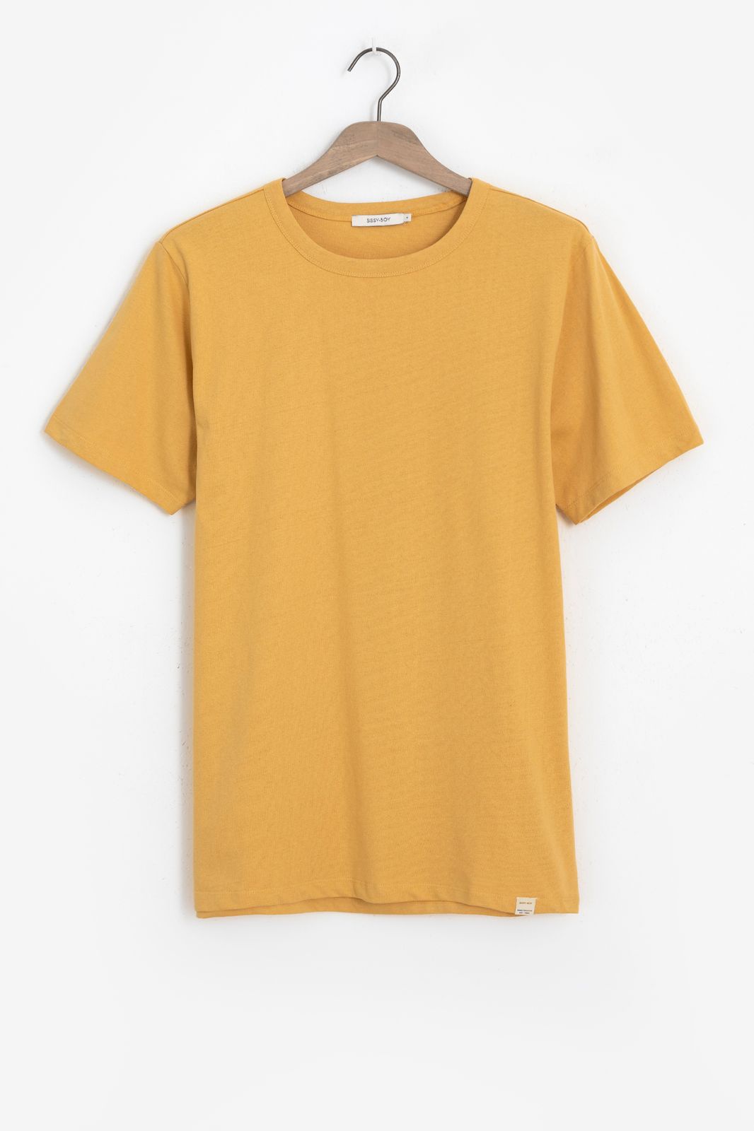 T-shirt basique en coton - jaune foncé