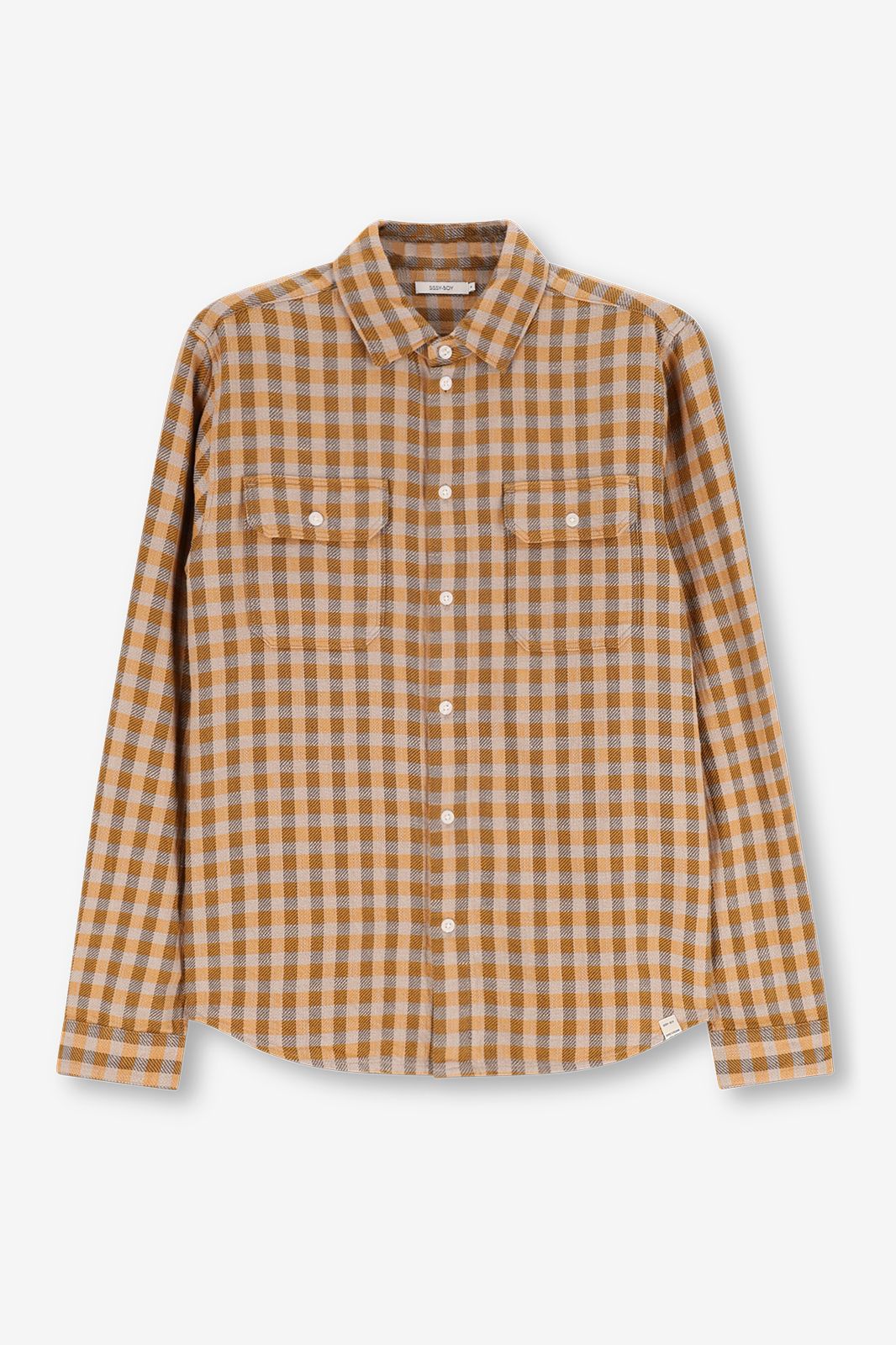 Chemise à carreaux - jaune foncé