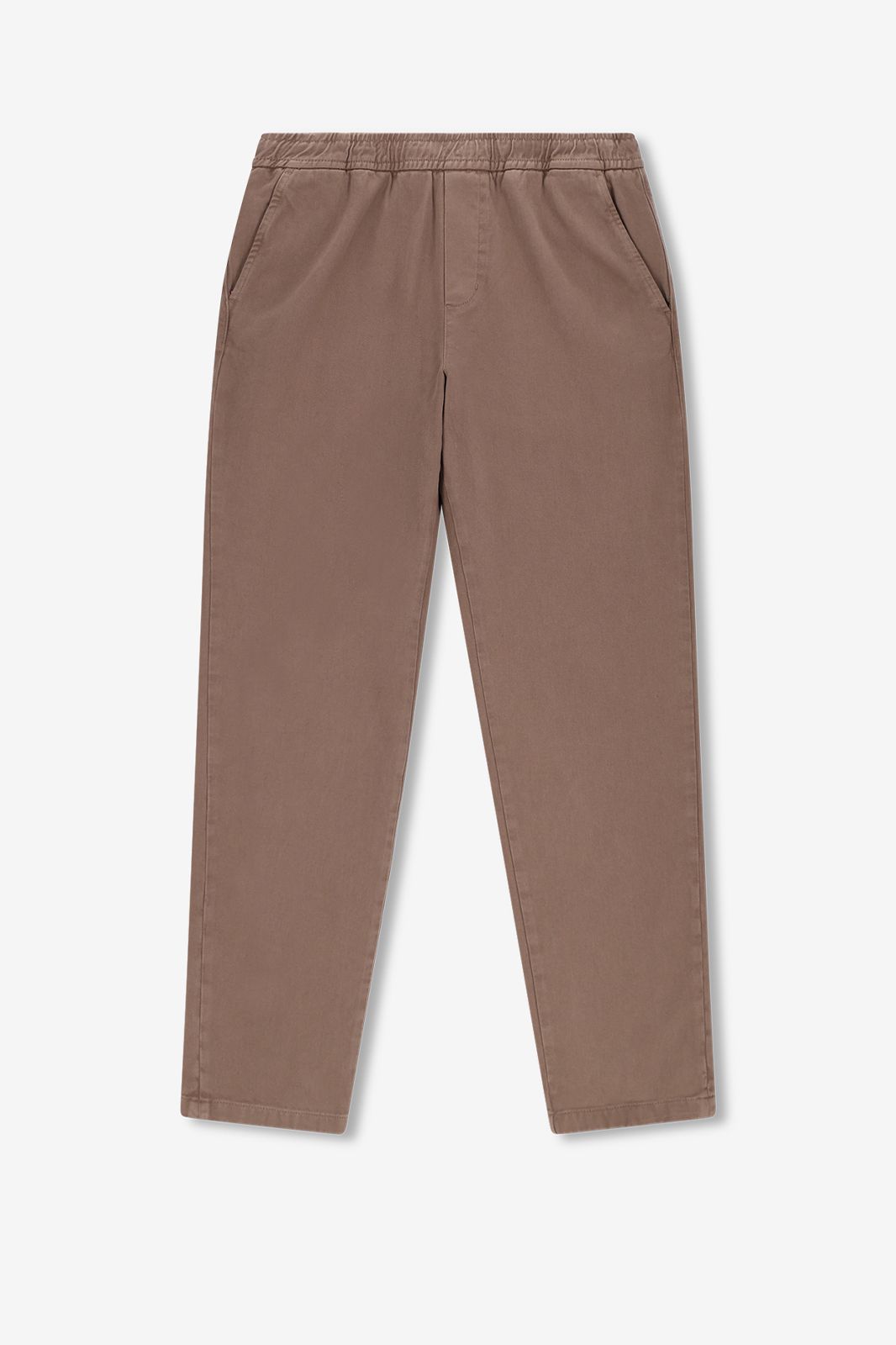Chino avec taille élastique - marron