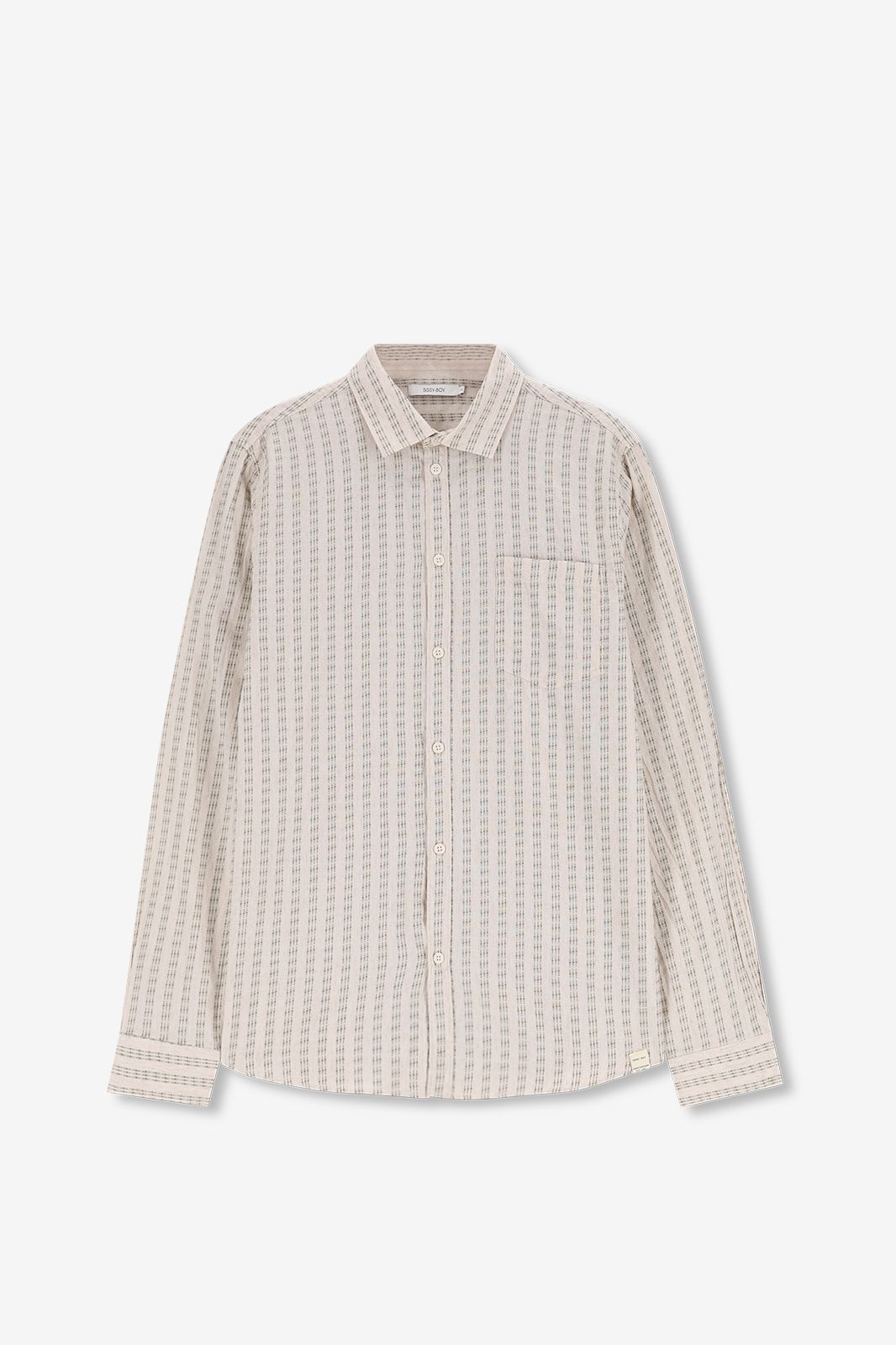 Chemise rayée - vert clair