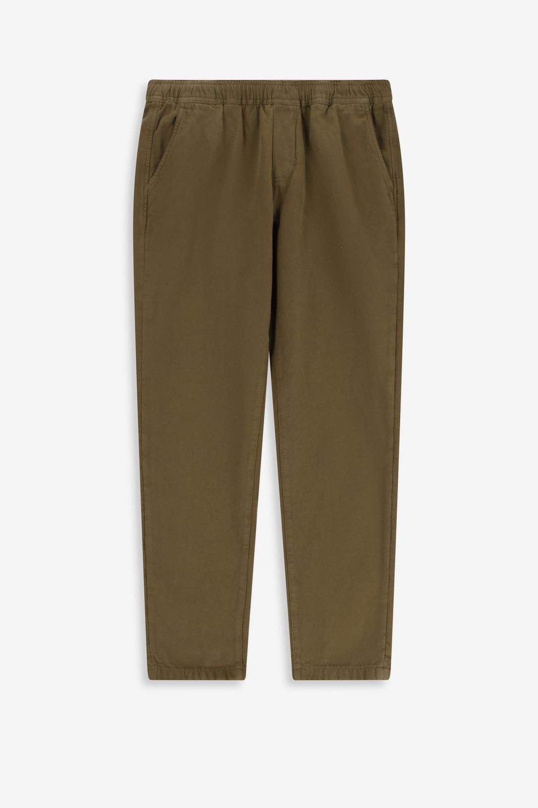 Chino avec taille élastique - vert foncé