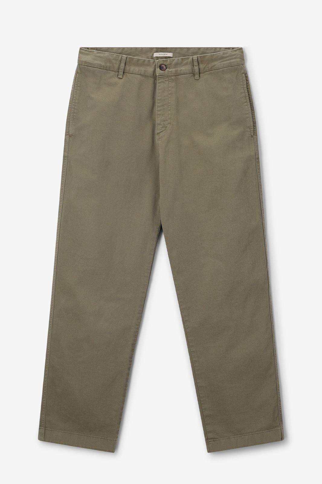 Chino taille mi-haute - vert foncé