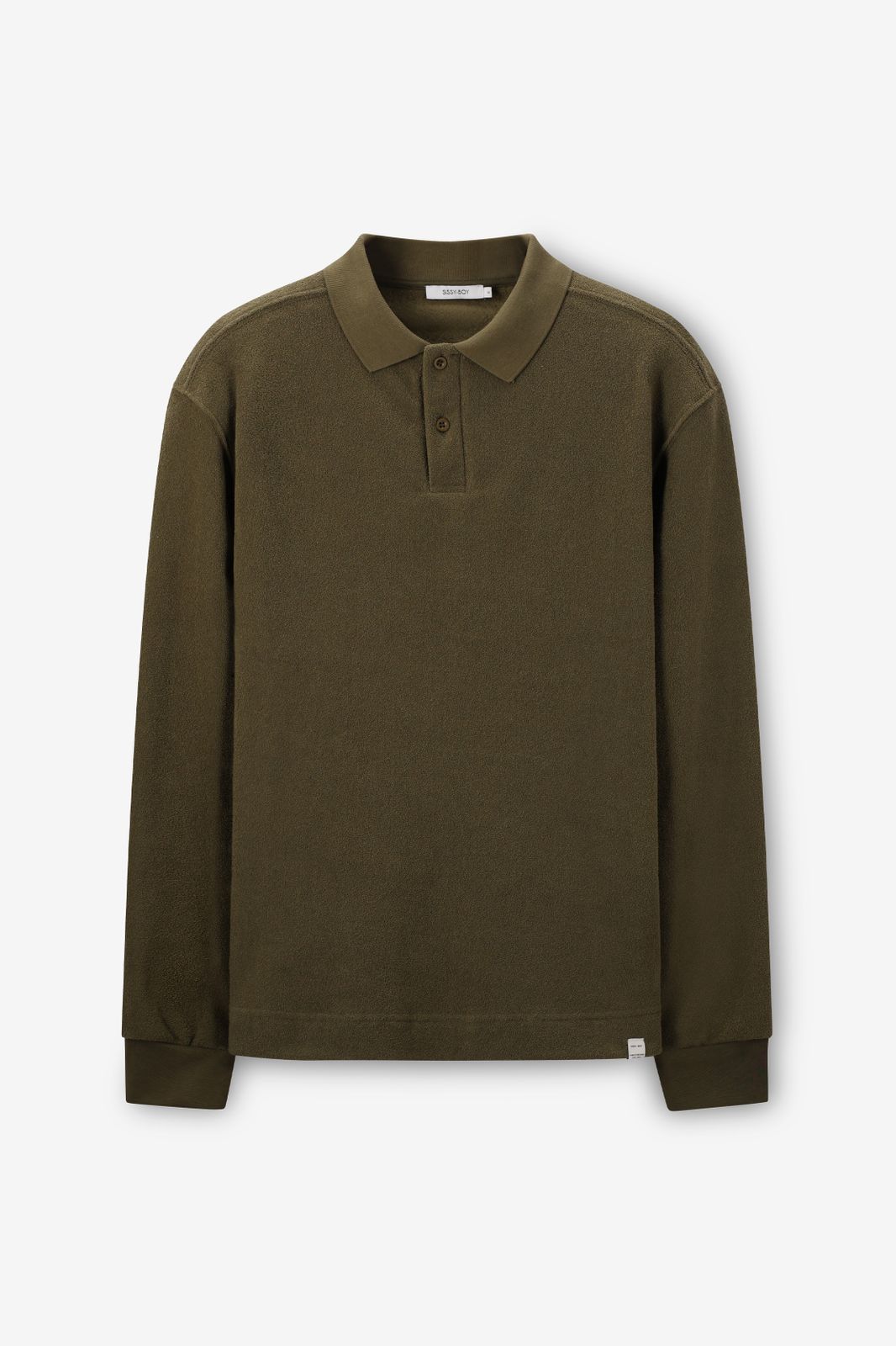 Sweat en tissu éponge - vert foncé