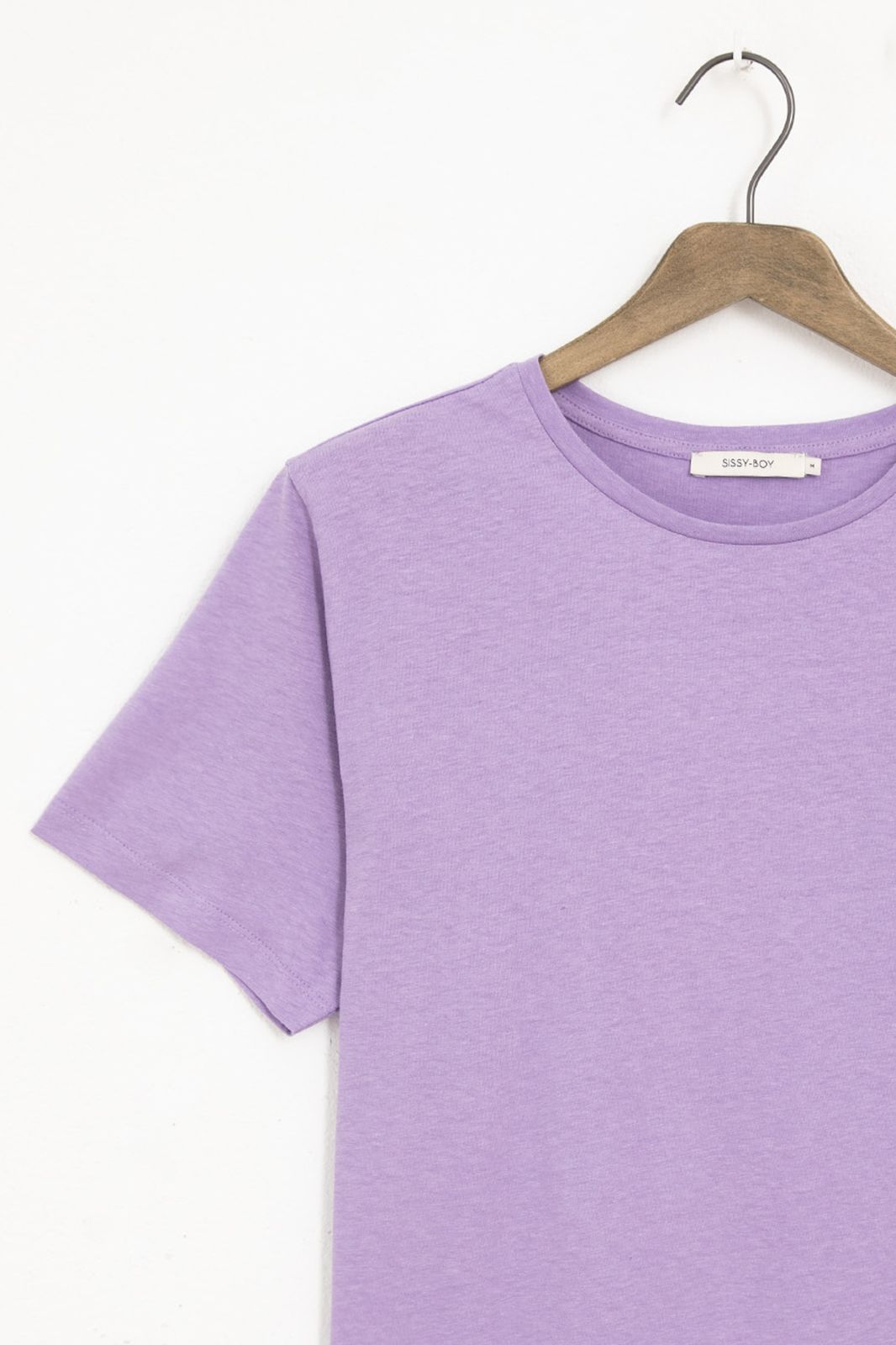 T-shirt basique en lin - violet