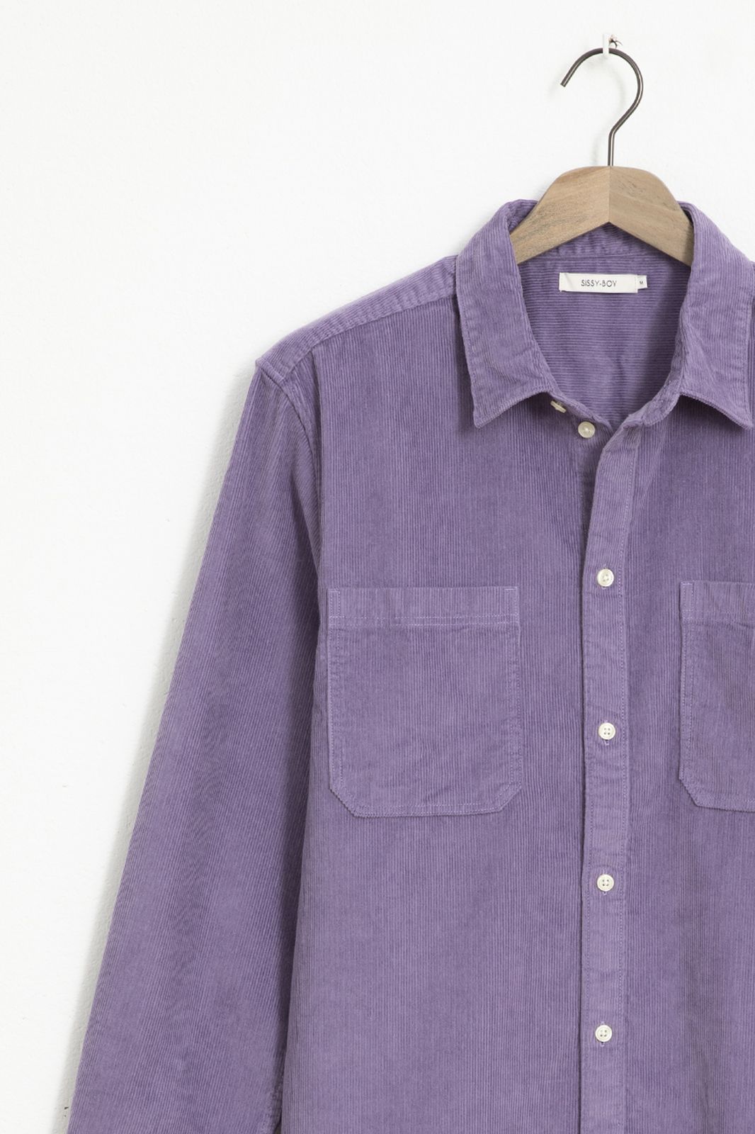 Chemise côtelée - violet