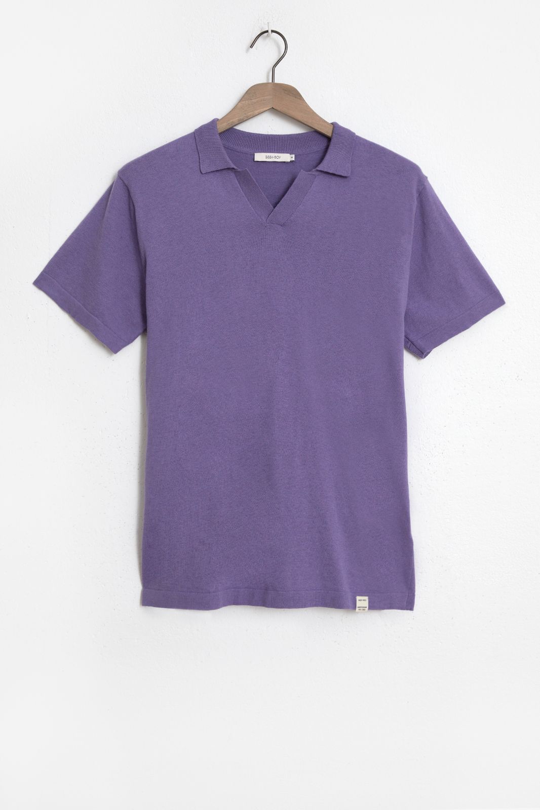 Polo avec cachemire - violet