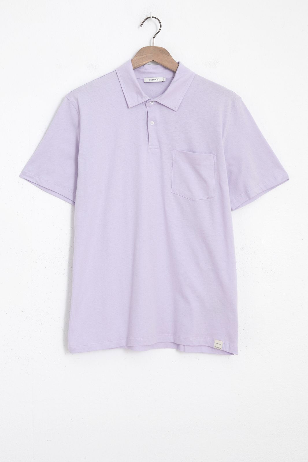 Polo en coton - violet clair