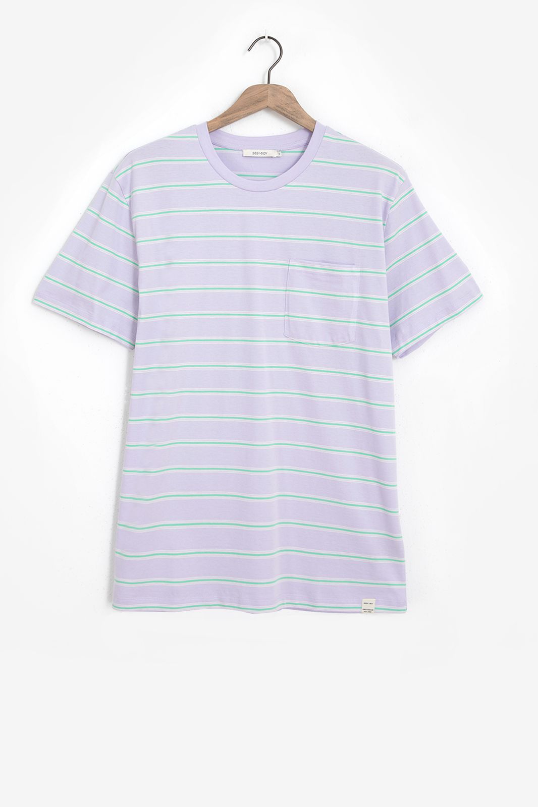 T-shirt rayé - violet clair
