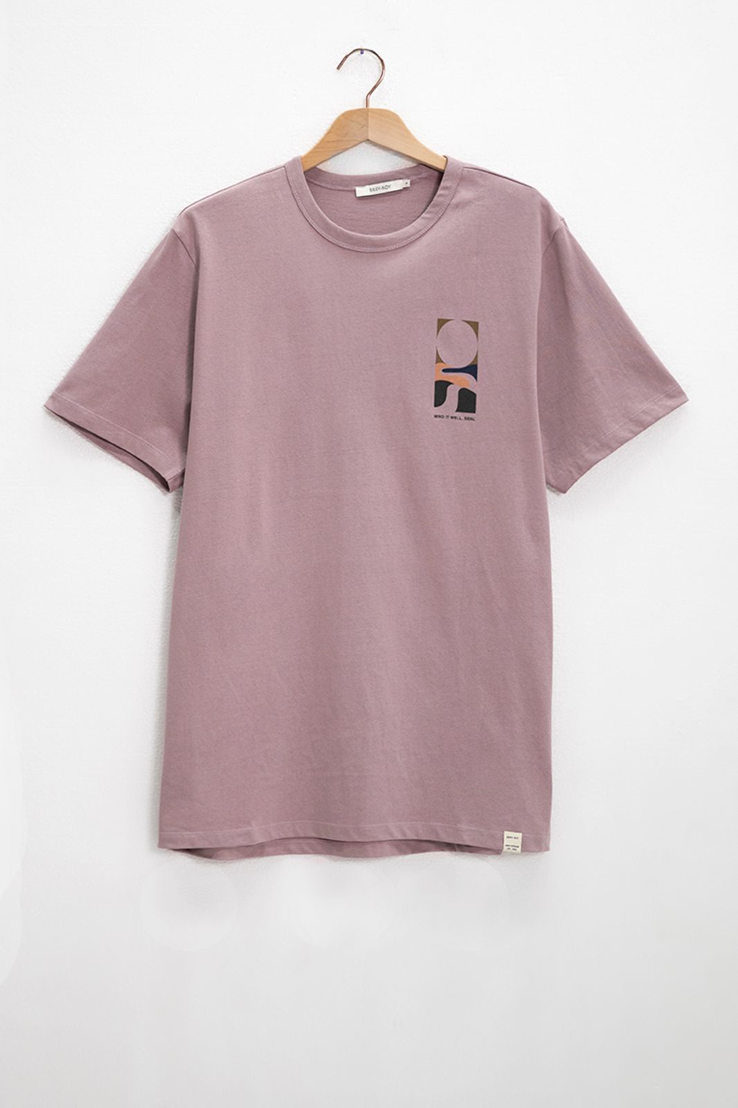 T-shirt en coton avec imprimé - violet