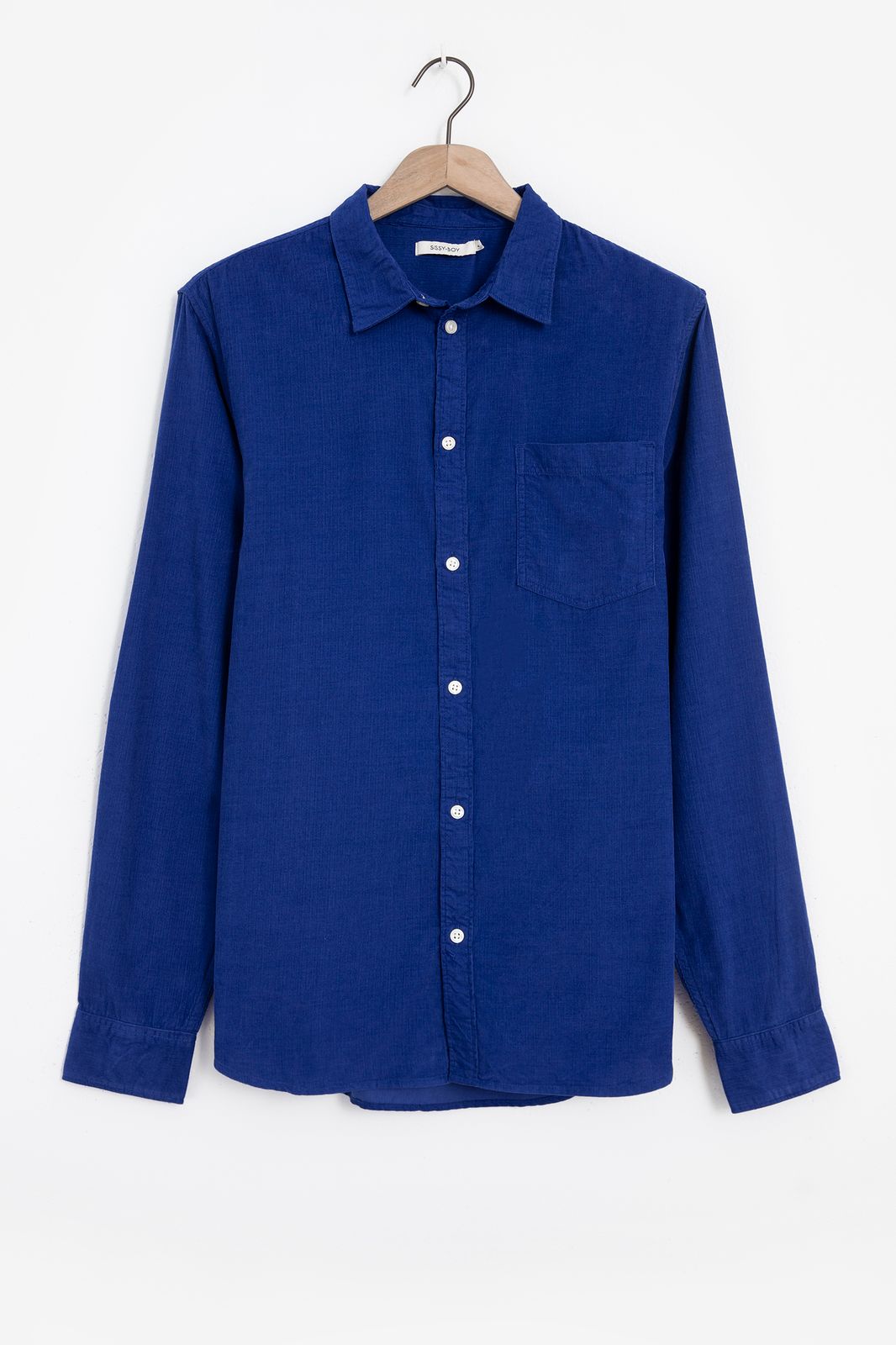 Donkerblauw corduroy overhemd - Heren | Sissy-Boy