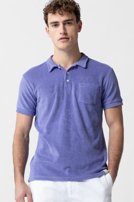 Paarse badstof polo Heren Sissy-Boy