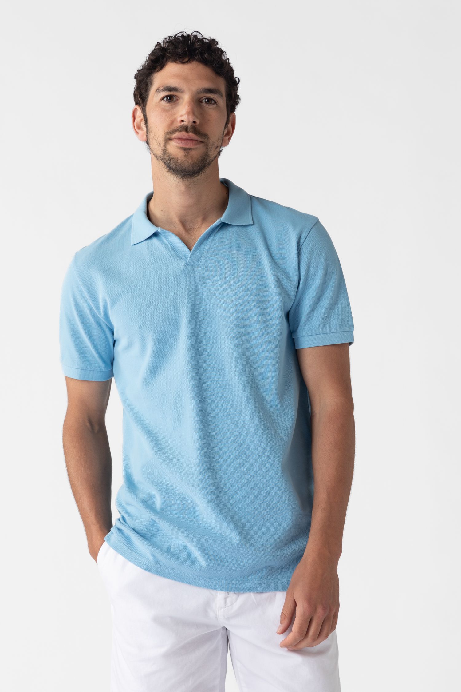 Blauwe discount polo heren