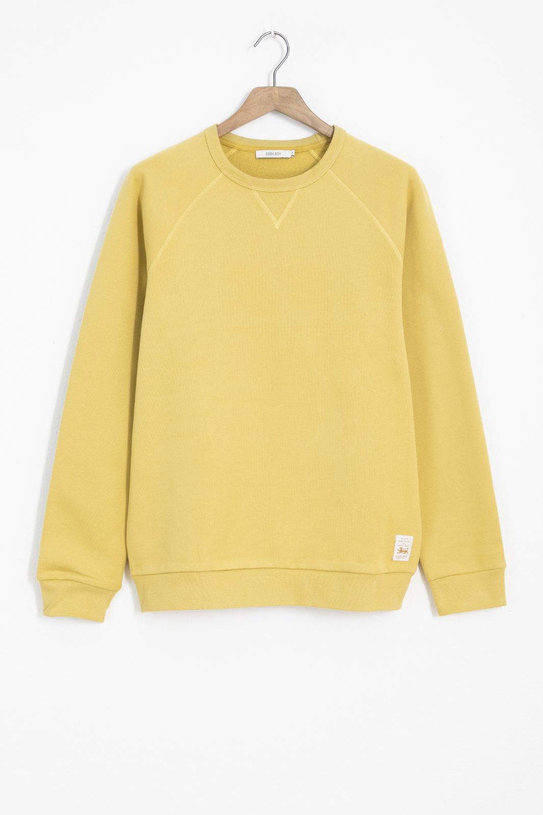 Gele katoenen sweater