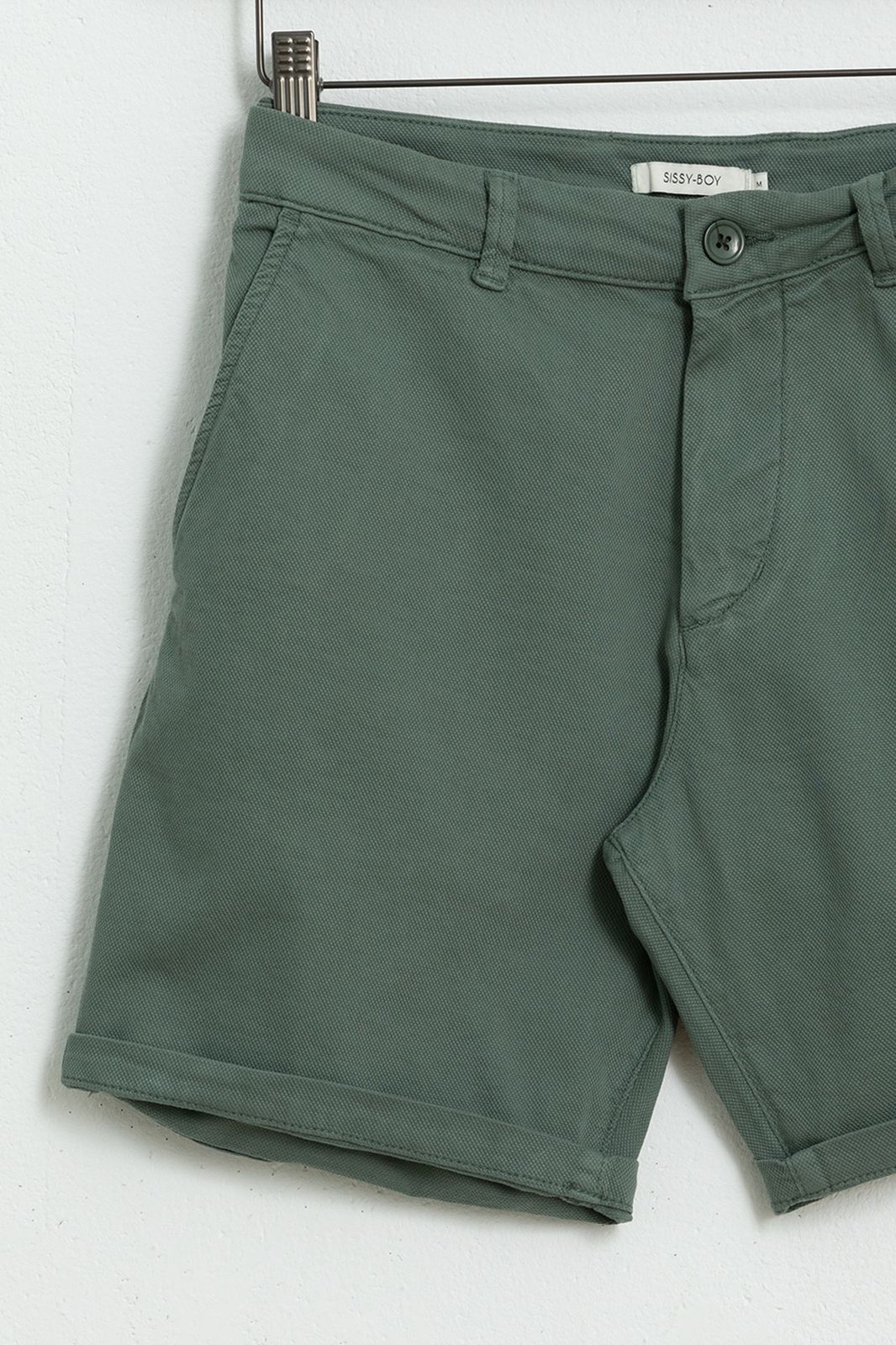 Groene canvas shorts - Heren | Sissy-Boy