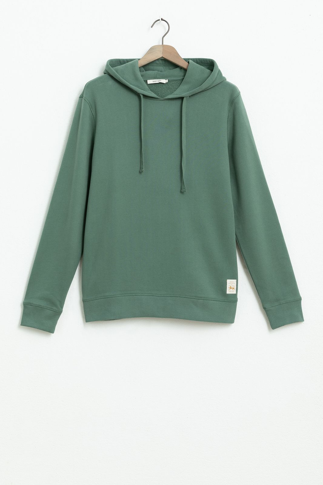Groene basic hoodie