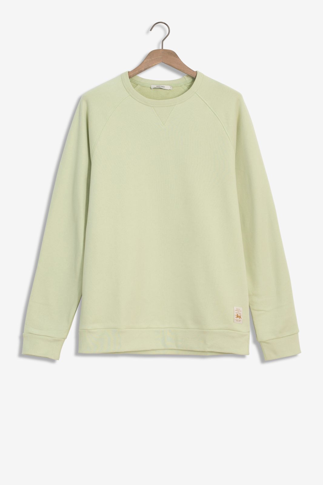 Lichtgroene katoenen sweater - Heren | Sissy-Boy