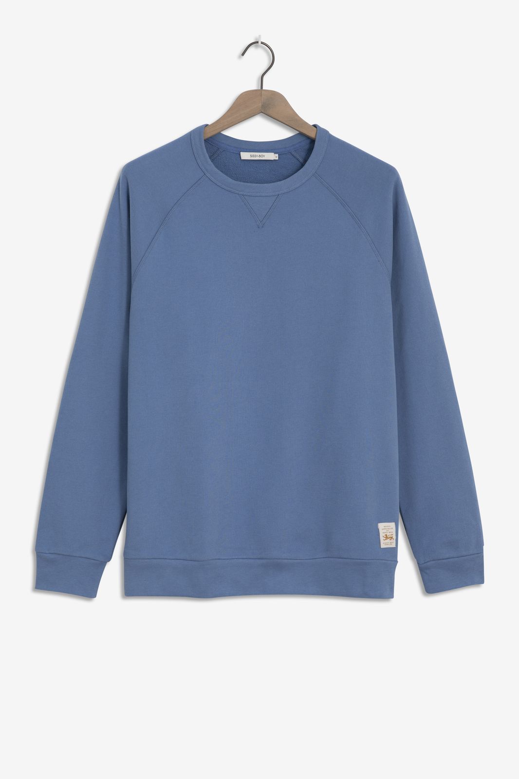 Blauwe raglan sweater - Heren | Sissy-Boy
