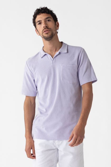 Sissy-Boy Lichtpaarse polo van badstof