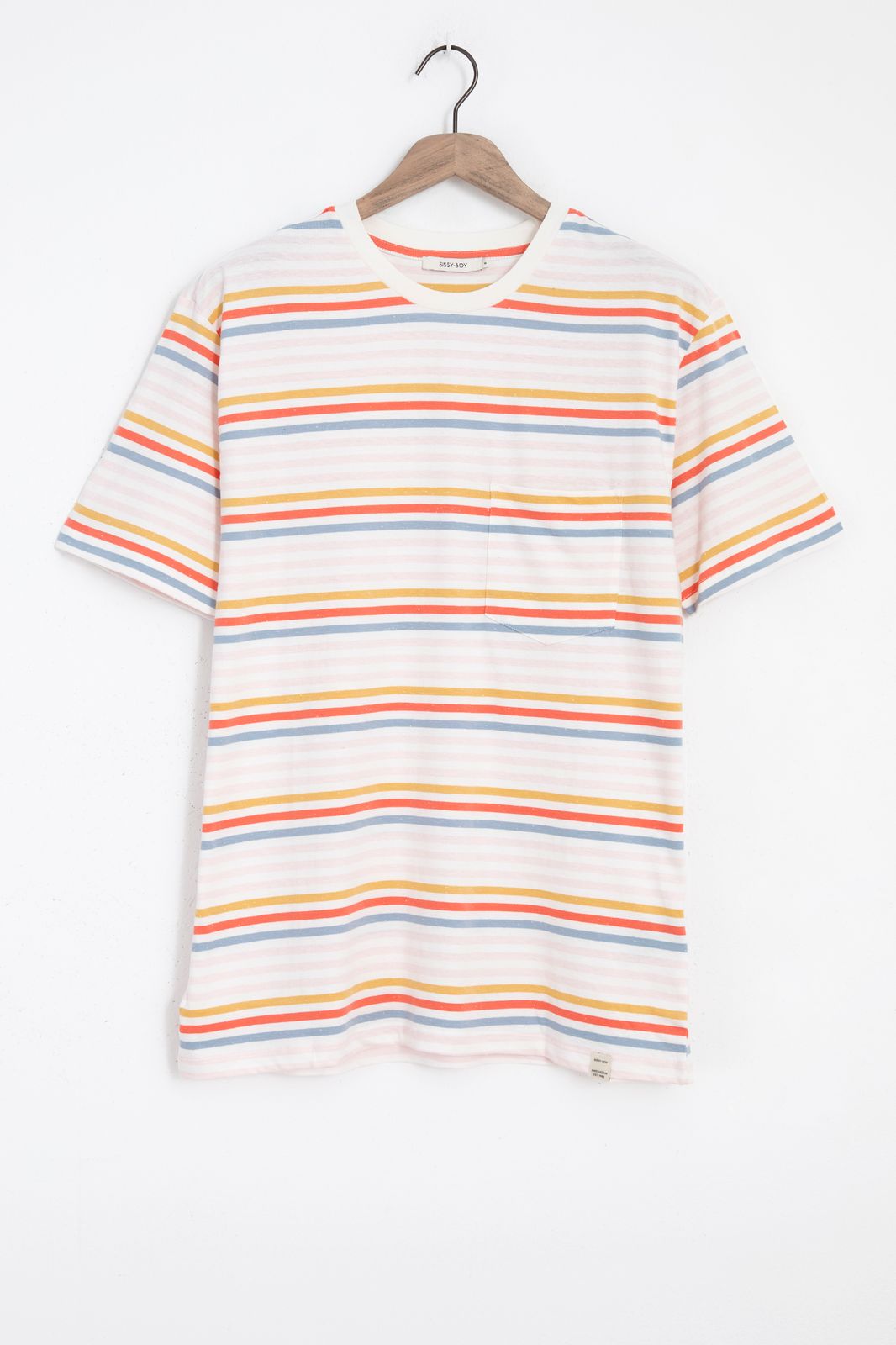 Multicolour gestreept T-shirt - Heren | Sissy-Boy