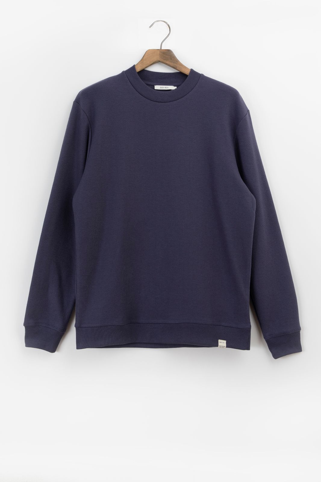 Donkerpaarse relaxed fit sweater