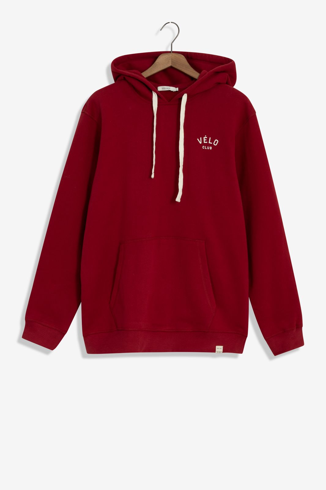 Rode katoenen hoodie - Heren | Sissy-Boy