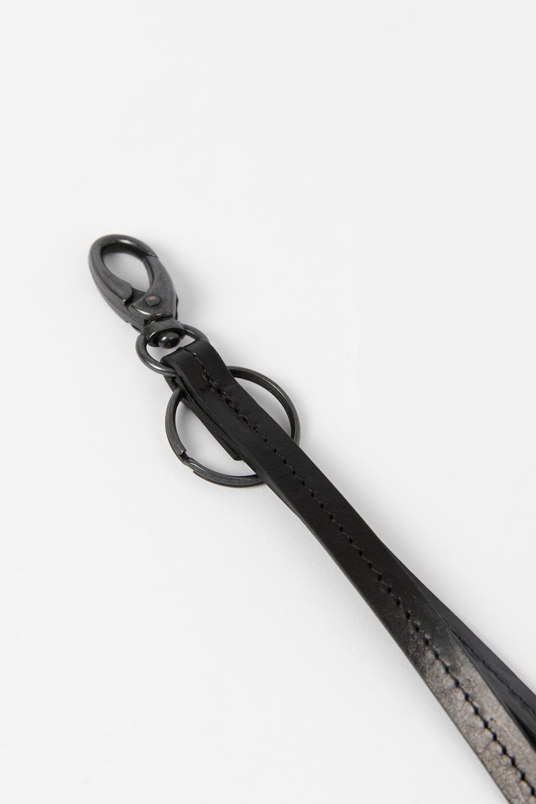 Schlüsselanhänger aus Leder - schwarz