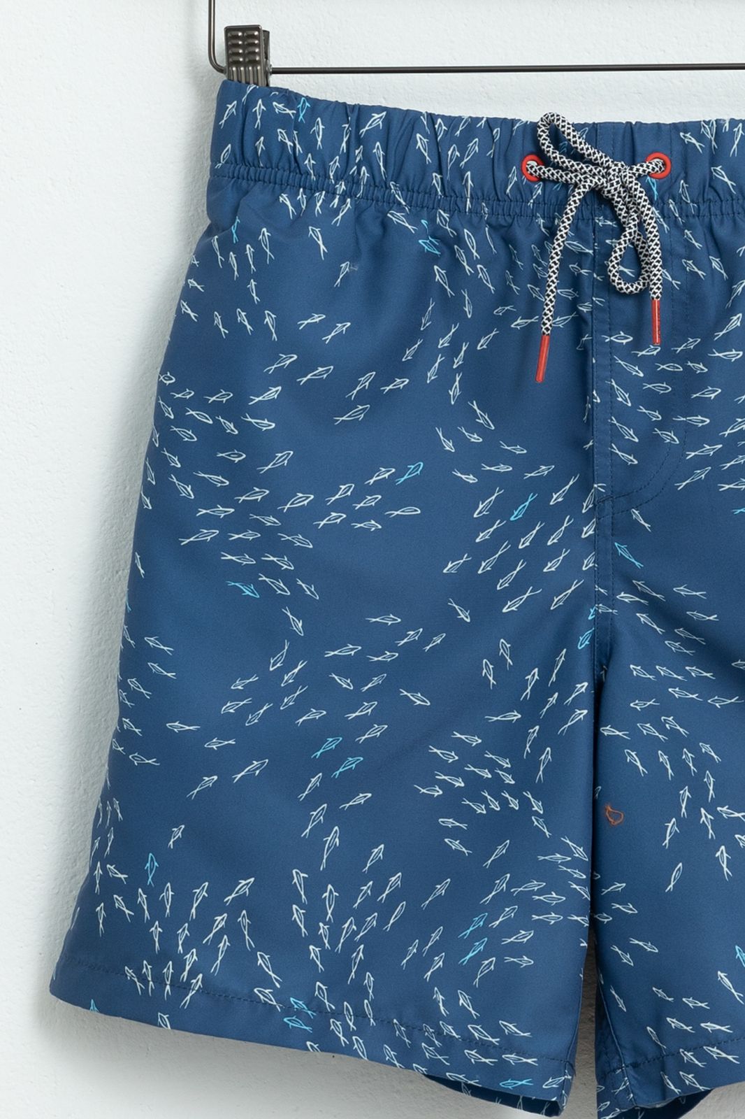 Badehose mit Print - blau
