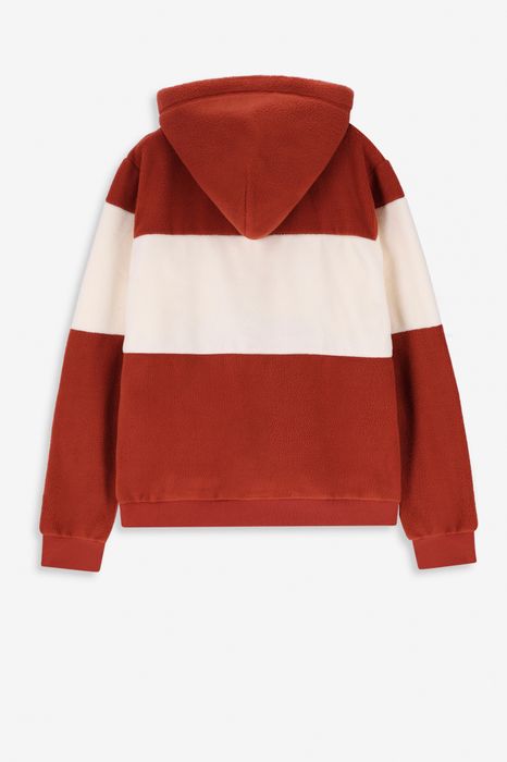 Donkerrode colourblock hoodie Heren Sissy-Boy - Main Image